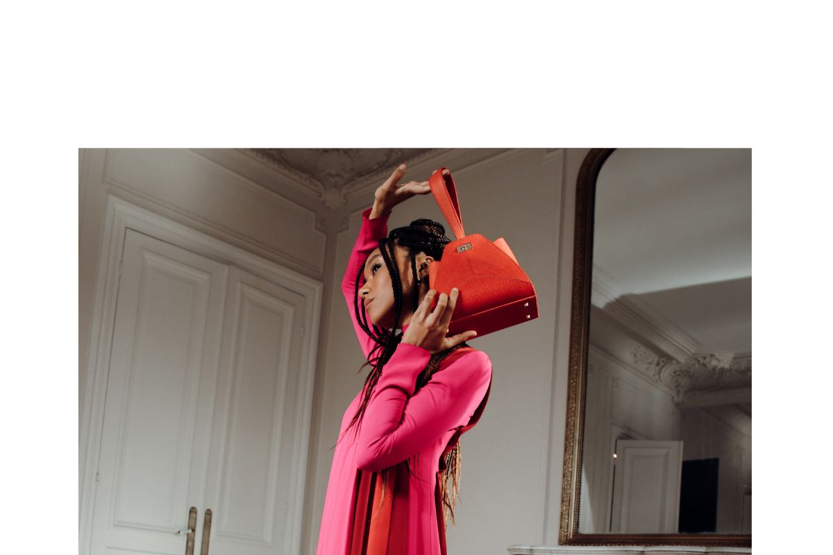 Laure with Livia bag