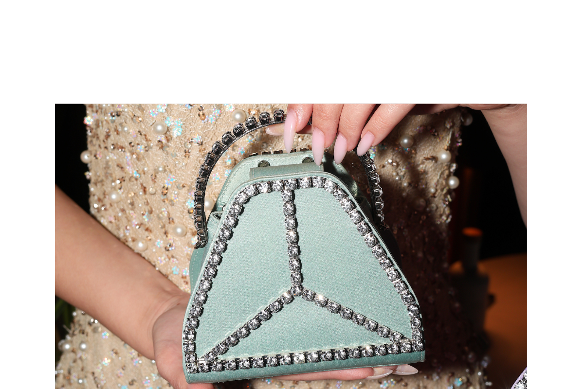 Thalie Paris lights up the Croisette with the Cleo Mini Strass bag
