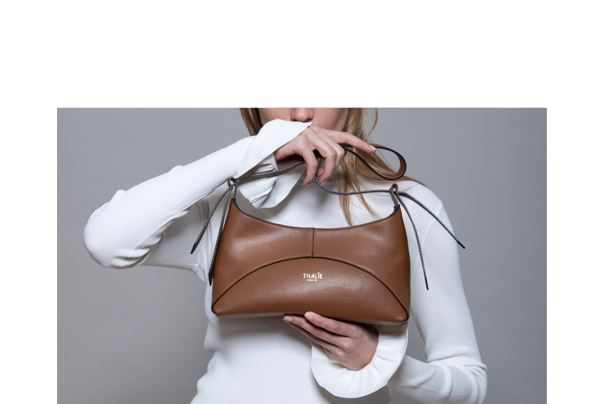 Ambre Baguette vegan Bag made of cactus leather