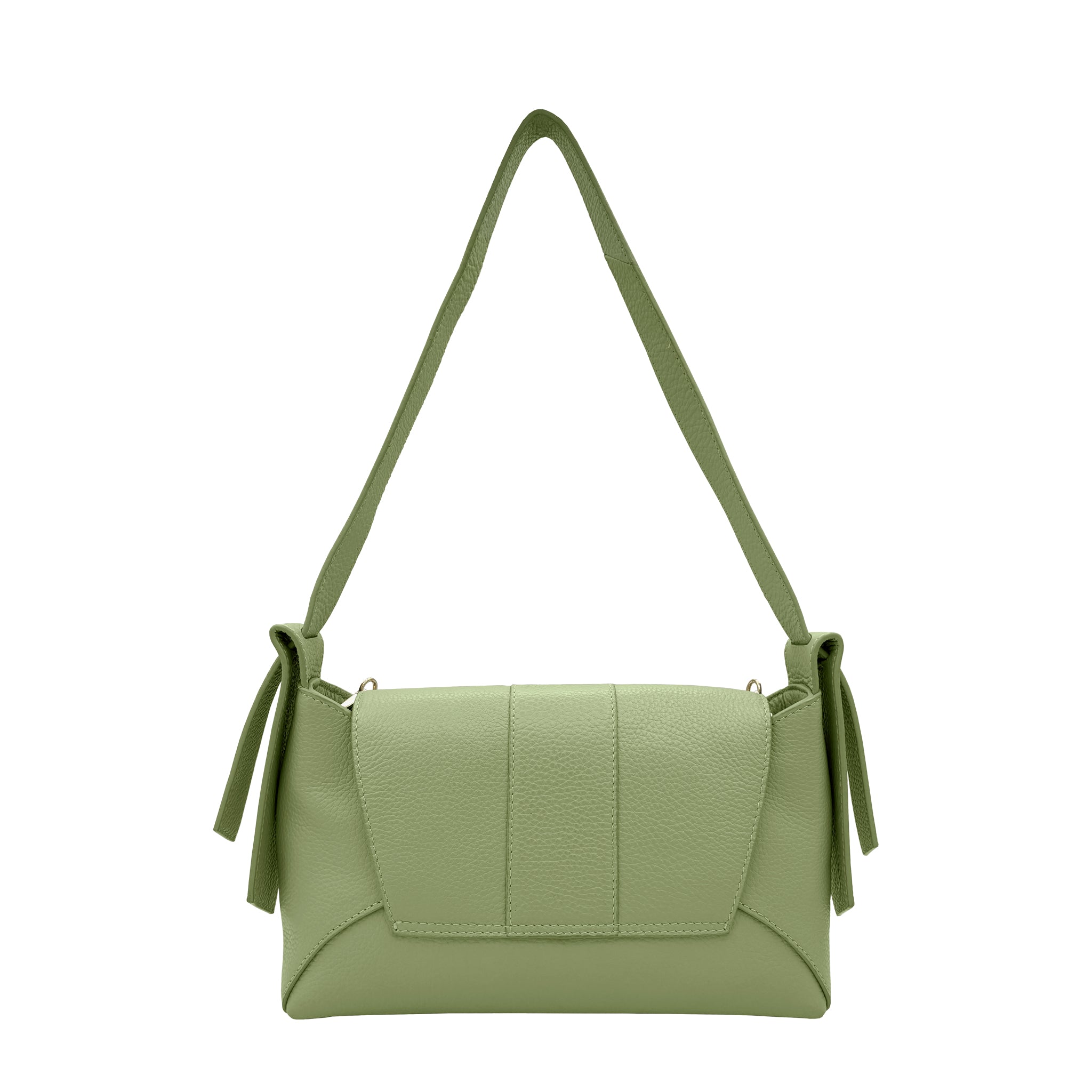 Thalie Paris leather bag, Aglae, in color mint - view back